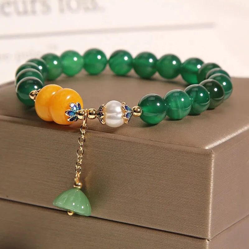 Agate Bracelet "Soothing Lotus"