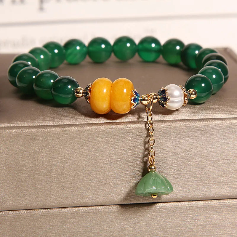 Agate Bracelet "Soothing Lotus"