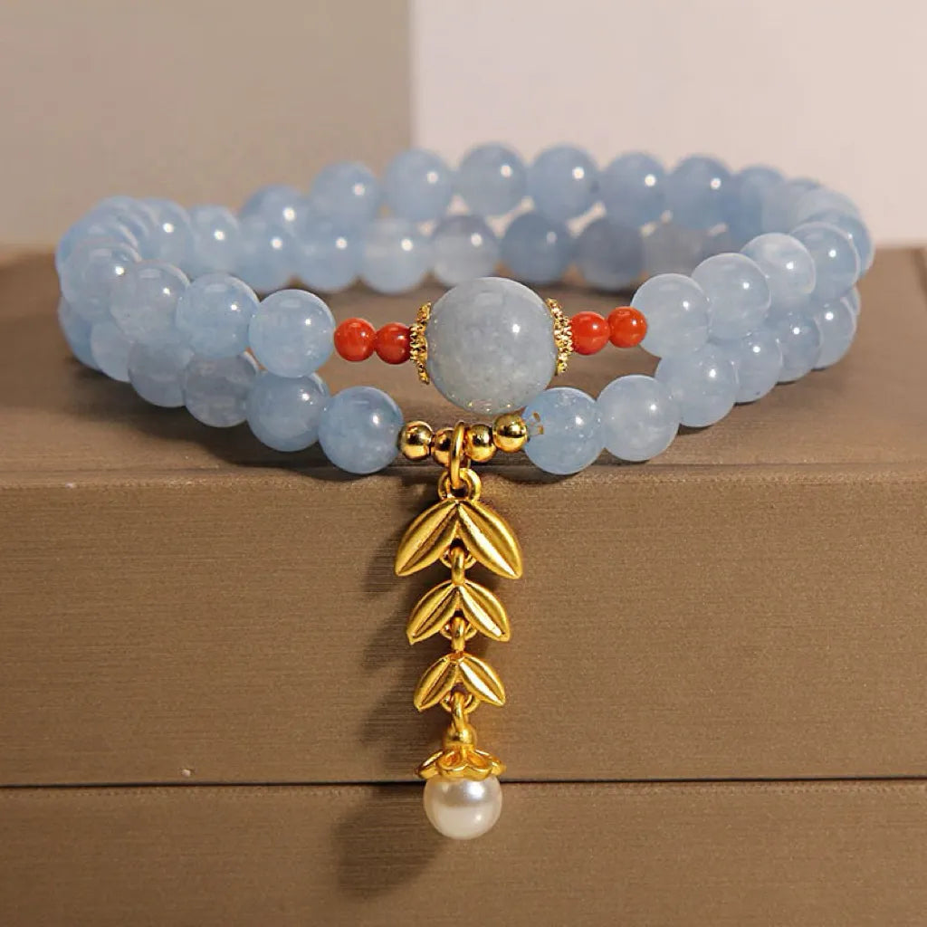 Aqua Marine Bracelet "Marine Essence" Gold