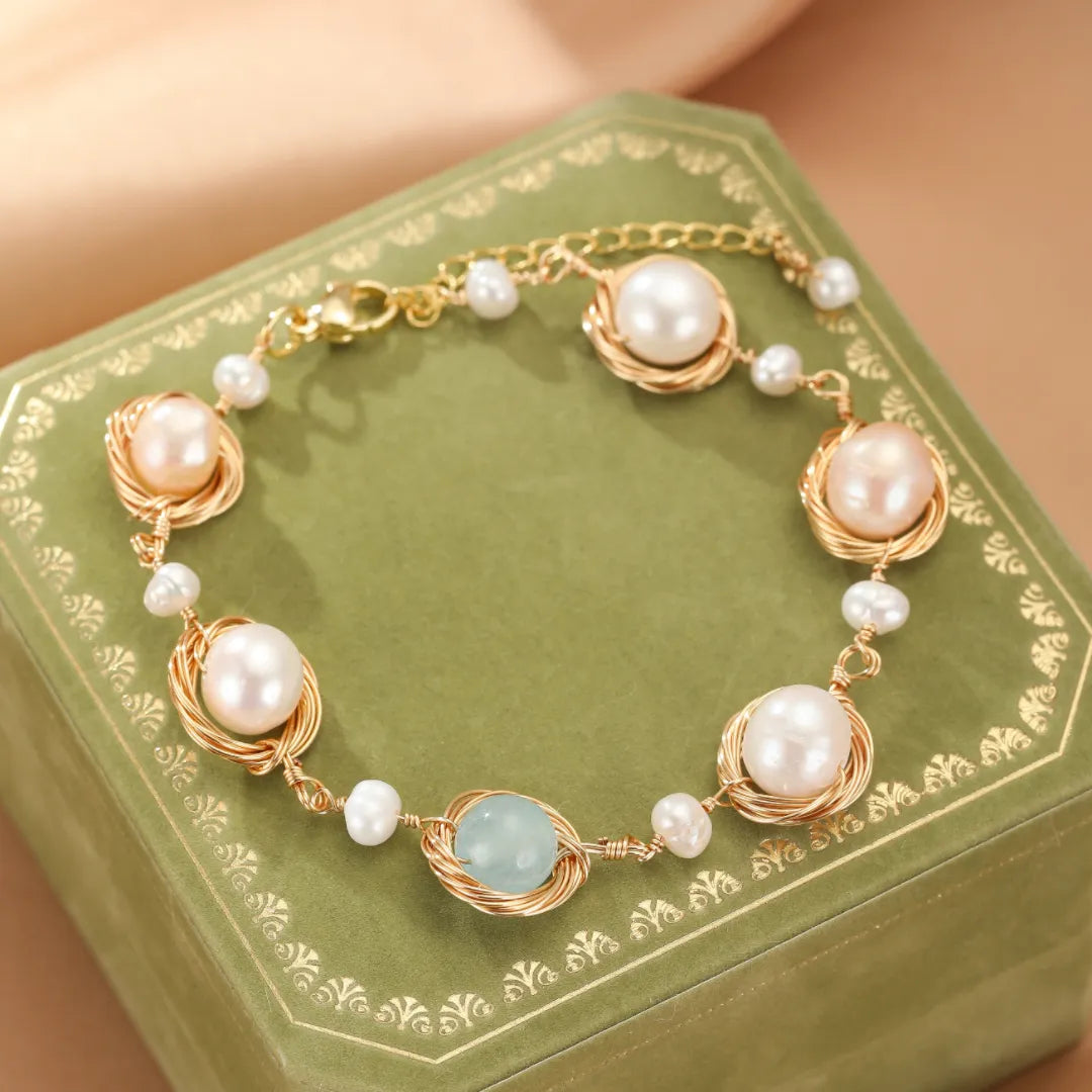 Aigue Marine und Perle "Mer Douce"