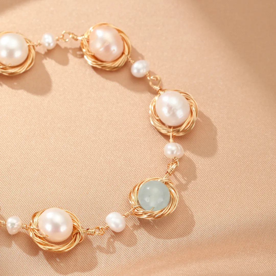 Aigue Marine und Perle "Mer Douce"