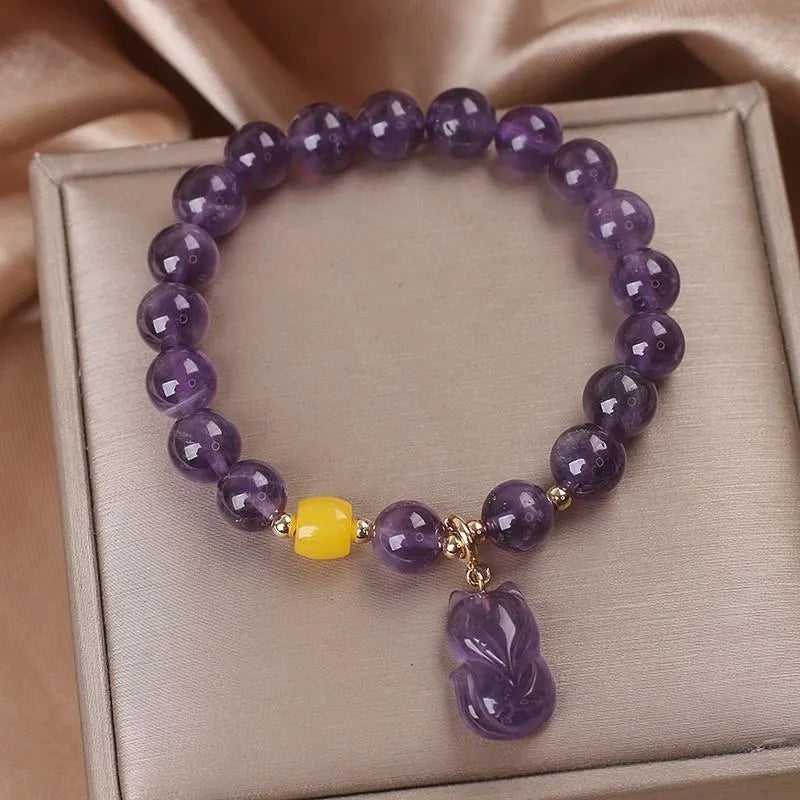 Amethyst Bracelet "Gentle Fox"