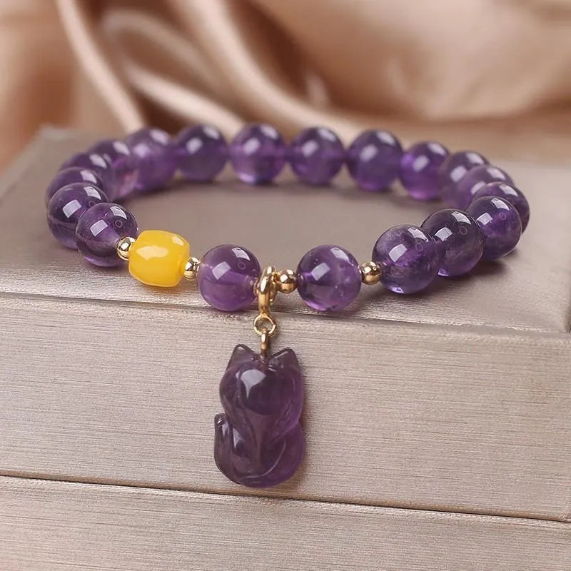 Amethyst Bracelet "Gentle Fox"