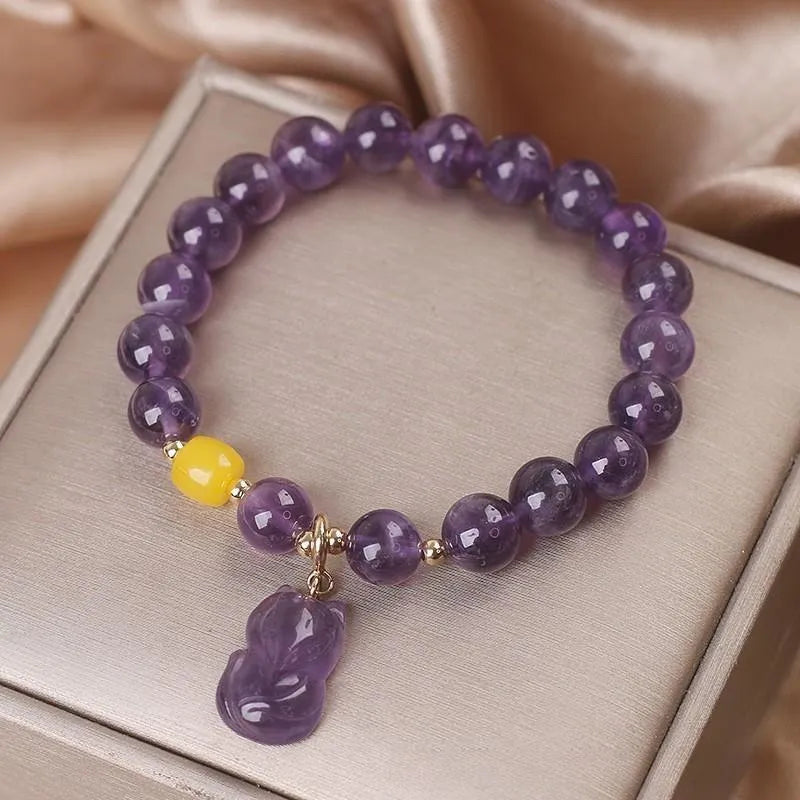 Amethyst Bracelet "Gentle Fox"