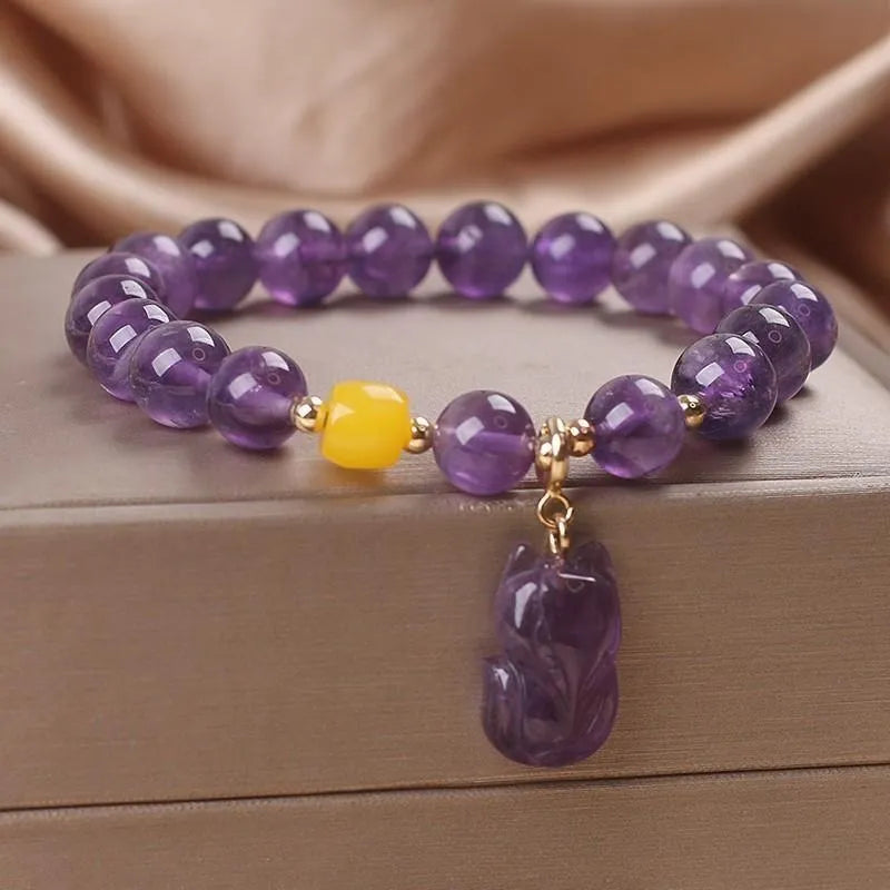 Amethyst Bracelet "Gentle Fox"