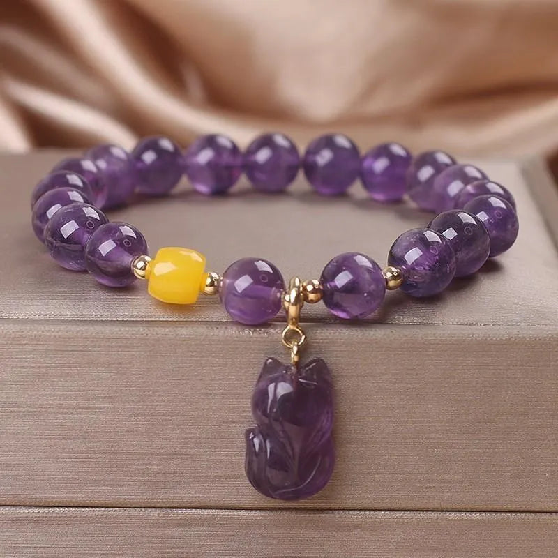 Amethyst Bracelet "Gentle Fox"