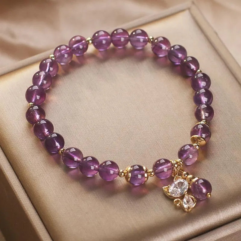 Amethyst Bracelet "Little Kitten"