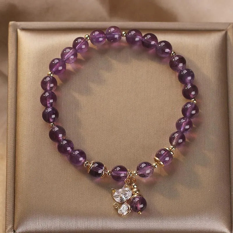 Amethyst Bracelet "Little Kitten"