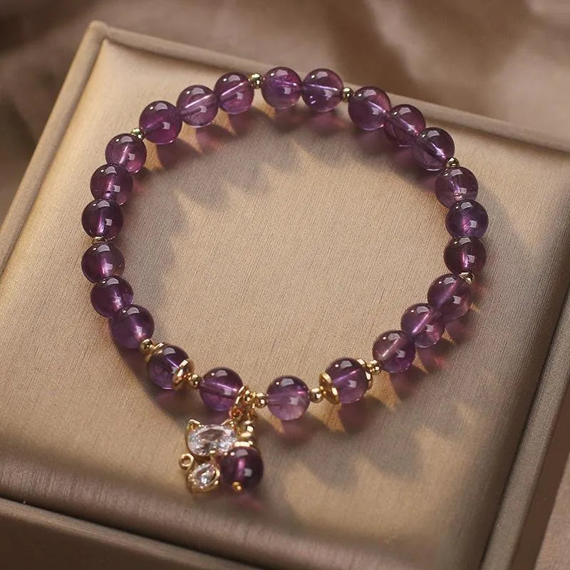 Amethyst Bracelet "Little Kitten"