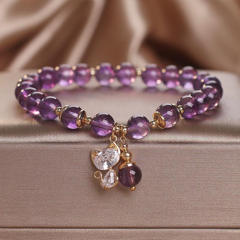 Amethyst Bracelet "Little Kitten"