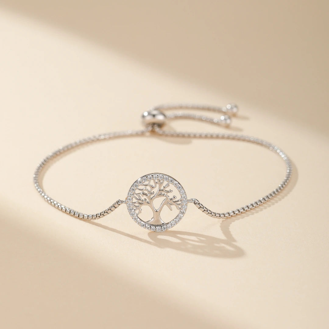 Life Tree Bracelet "Vital Circle" Silver