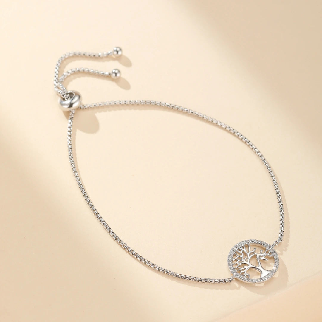 Bracelet Arbre de Vie "Cercle Vital" Argent