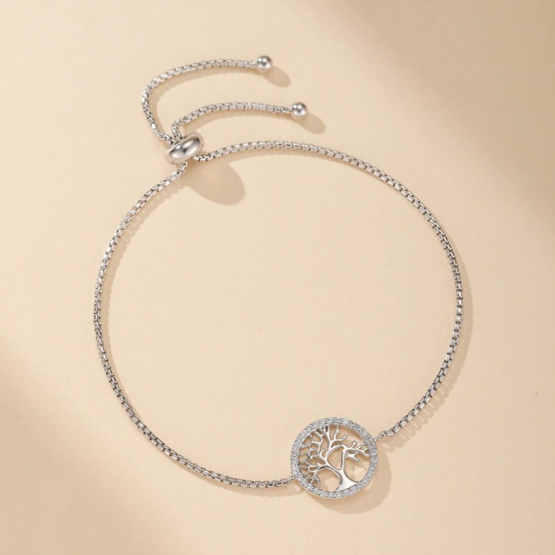 Bracelet Arbre de Vie "Cercle Vital" Argent