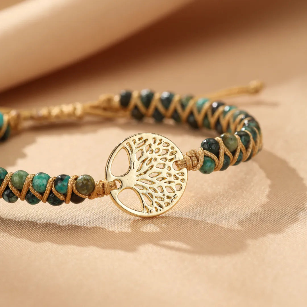 Lebensbaumarmband Jaspis "Wurzeln des Glücks"