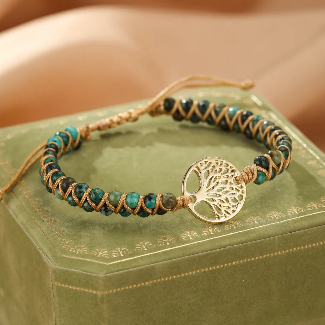 Tree of Life Jasper Bracelet "Roots of Happiness"