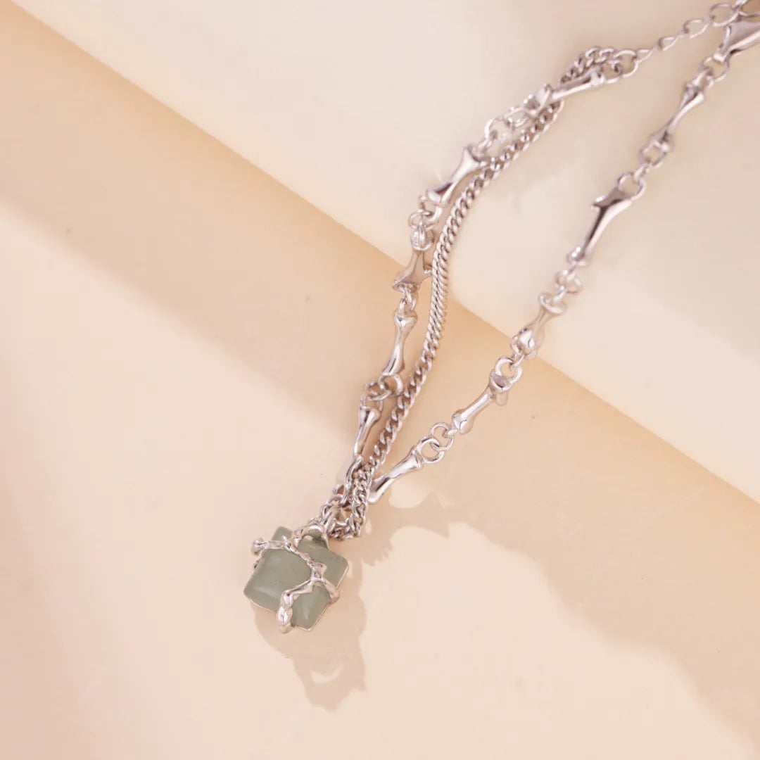 Aventurine Bracelet "Nature Embraced" Silver