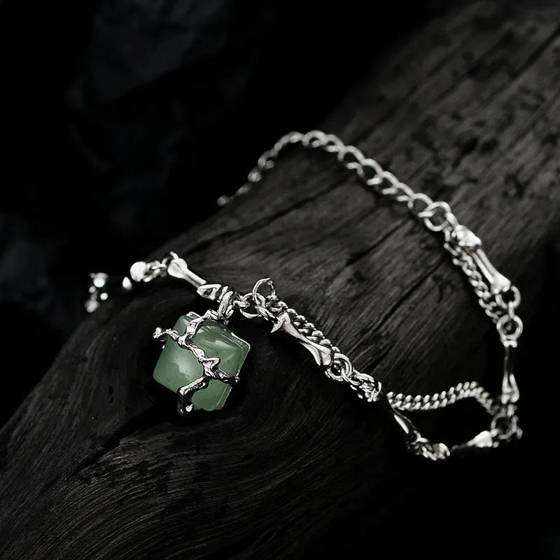 Aventurine Bracelet "Nature Embraced" Silver