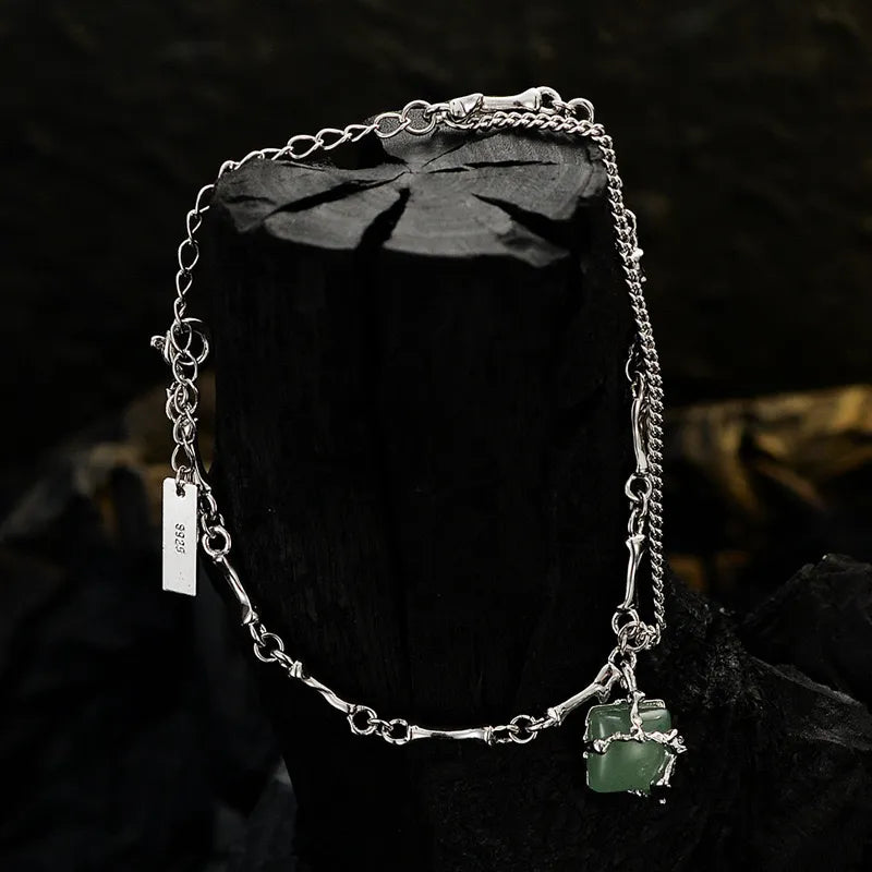 Aventurine Bracelet "Nature Embraced" Silver