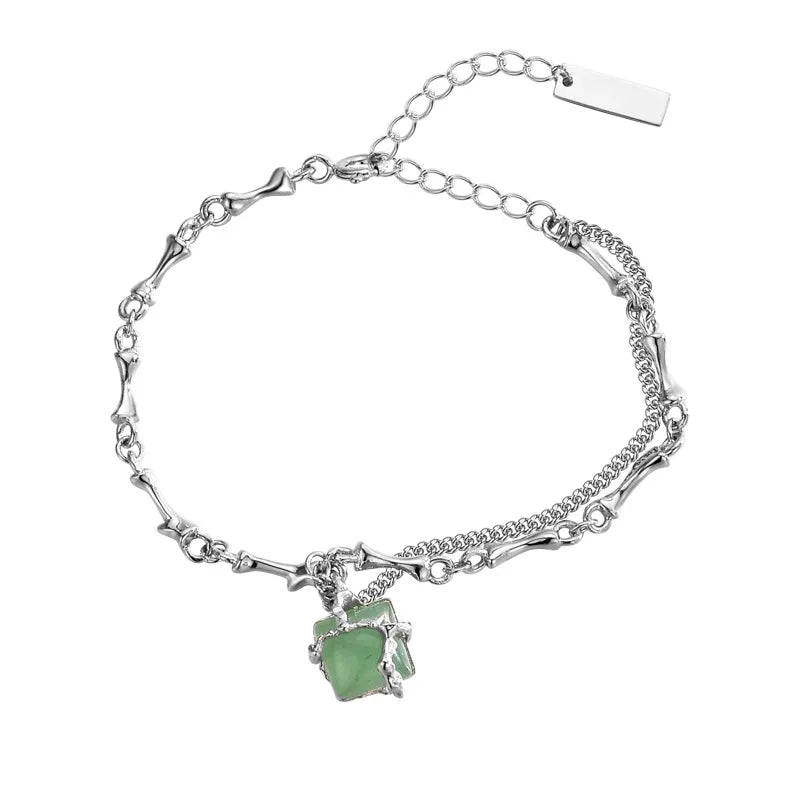 Aventurine Bracelet "Nature Embraced" Silver