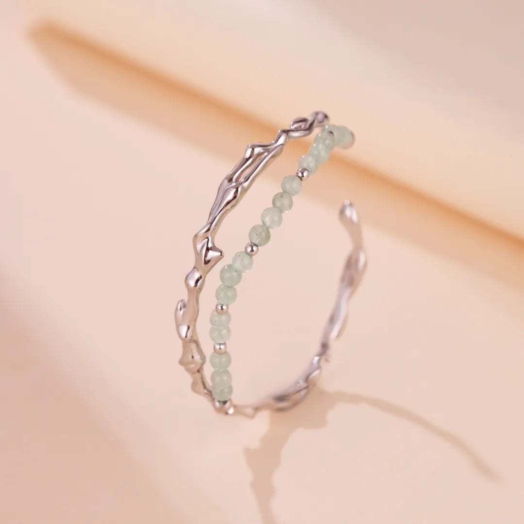 Aventurine Bracelet "Natural Serenity" Silver