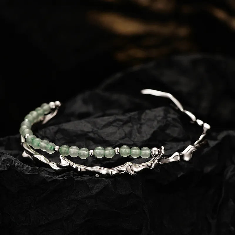 Aventurine Bracelet "Natural Serenity" Silver