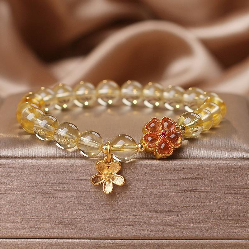 Bracelet Citrino "Fleur Pacifique"