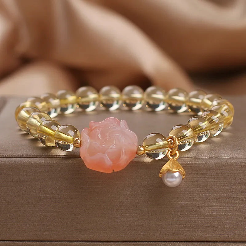 Citrine Bracelet "Royal Flower"