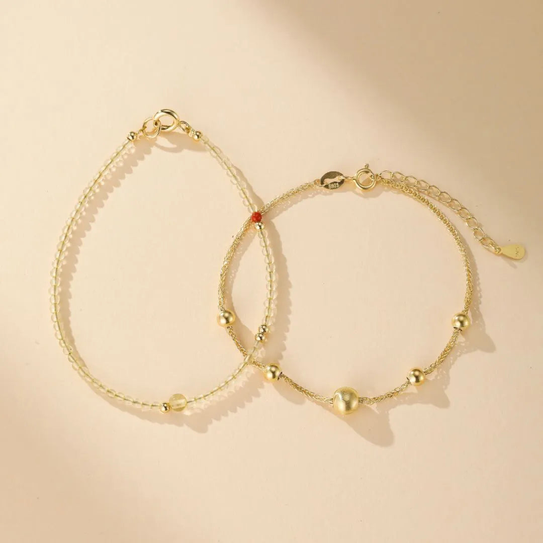 Citrine Bracelet "Golden Tenderness" Gold