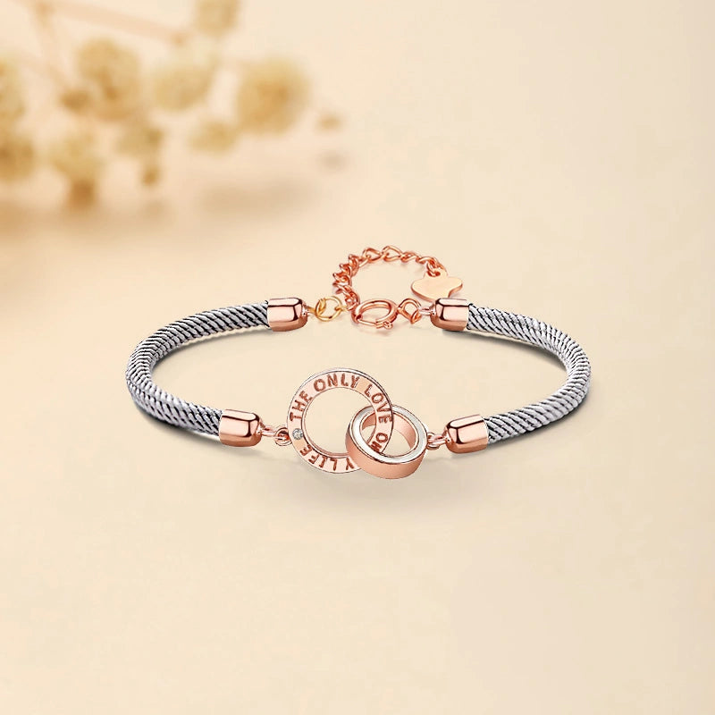 Bracciale Coppia Infinito "Cerchio d'Amore" Argento