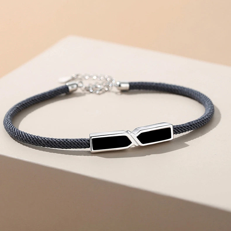 Bracelet Couple Infini "Duo Harmonieux" Argent