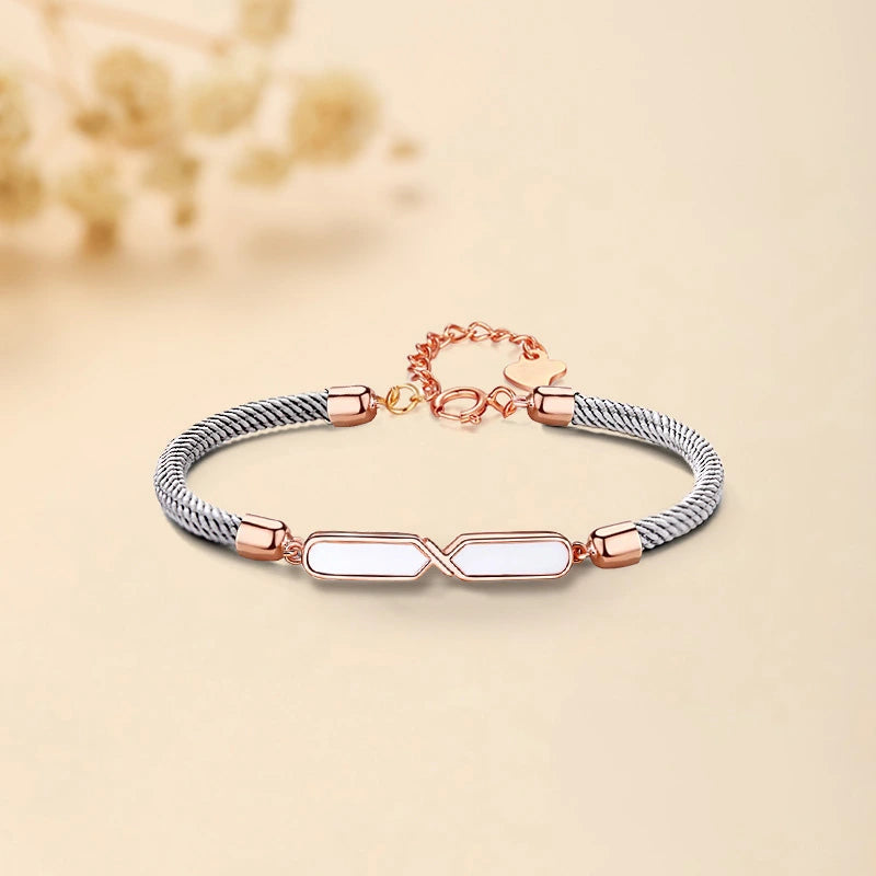 Infinity Couple Bracelet "Harmonious Duo" Silver