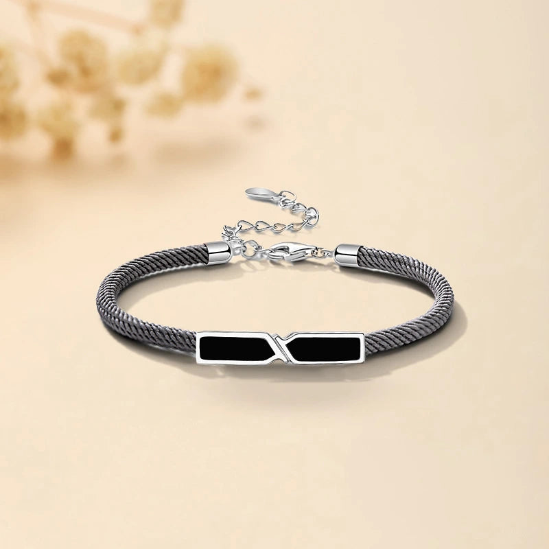 Bracelet Couple Infini "Duo Harmonieux" Argent