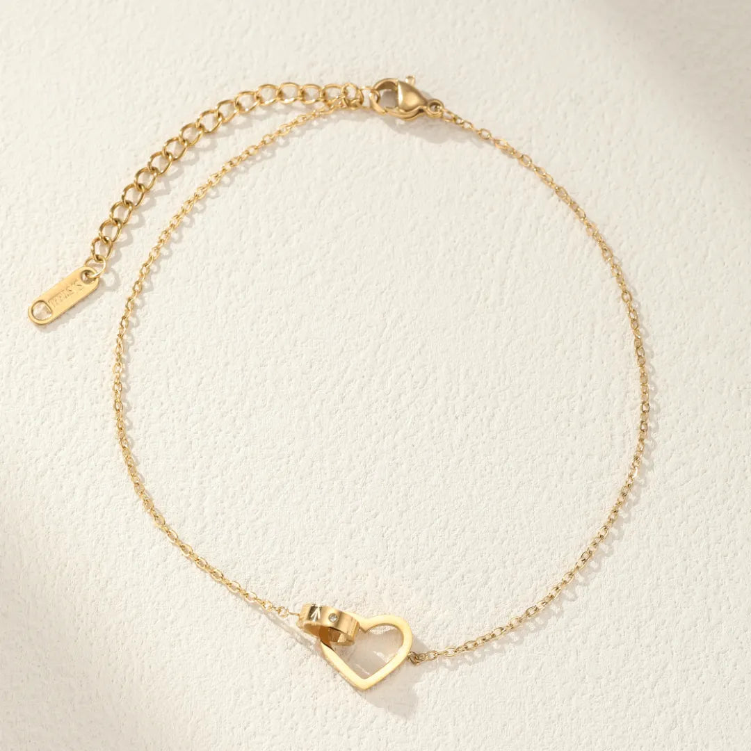 Anklet Heart "Strong Love"