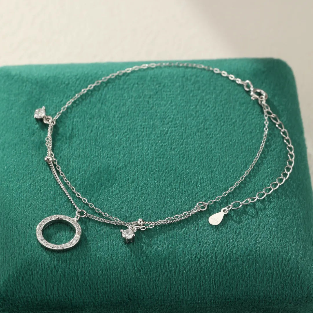 Anklet "Brilliant Elegance" Silver