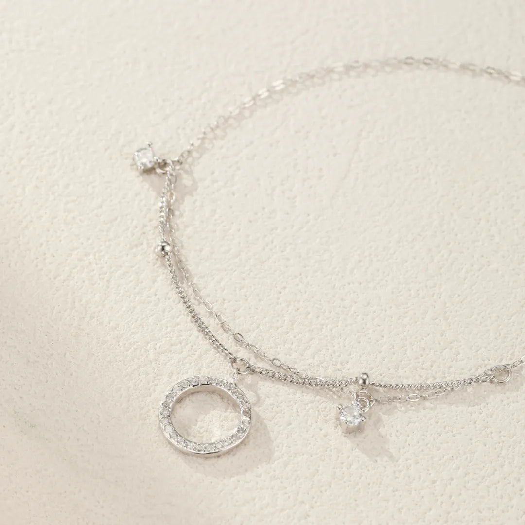 Anklet "Brilliant Elegance" Silver