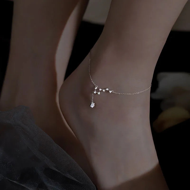 Anklet "Night Star" Silver
