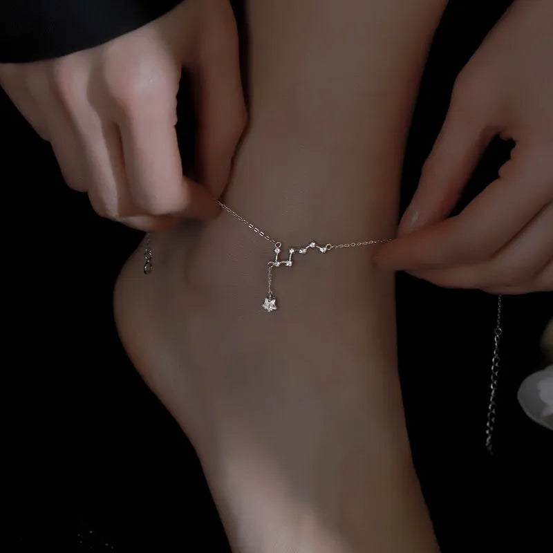 Anklet "Night Star" Silver