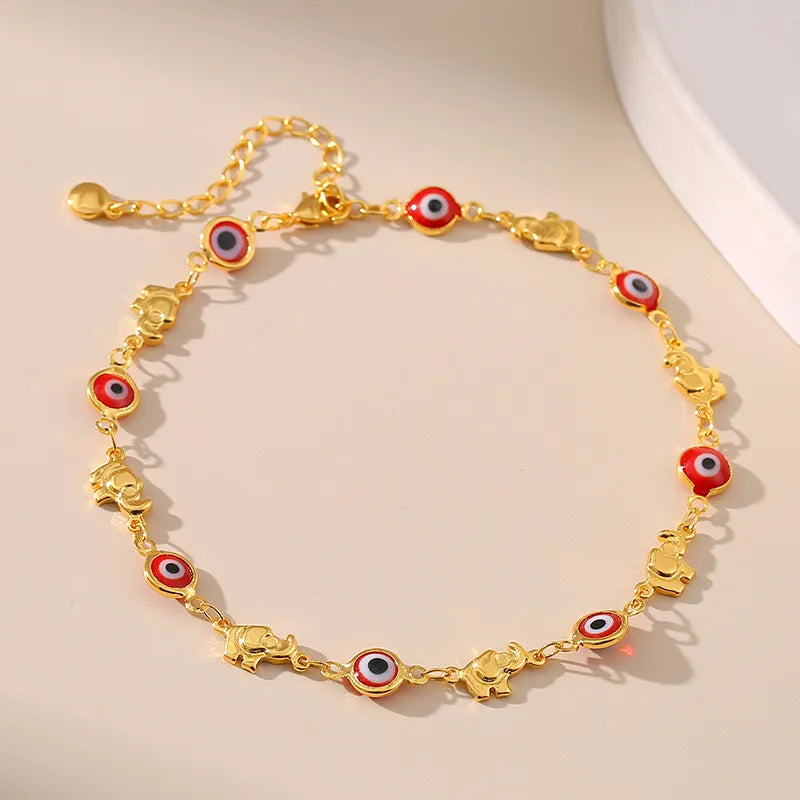 Anklet Evil Eye "Mystic Guardian" Gold Plated