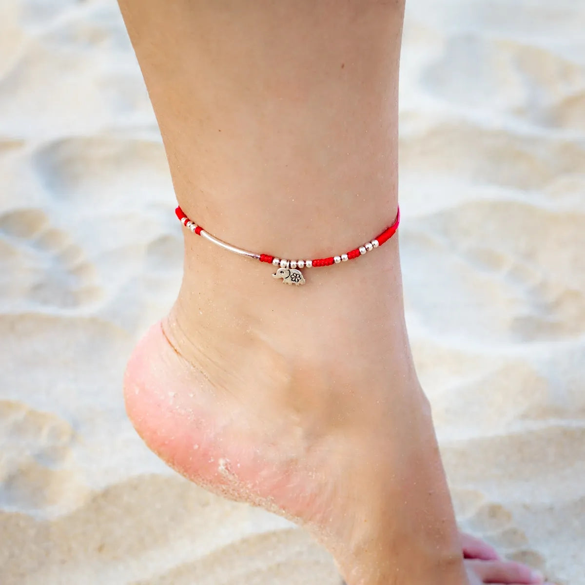 Anklet "Little Elephant" Silver