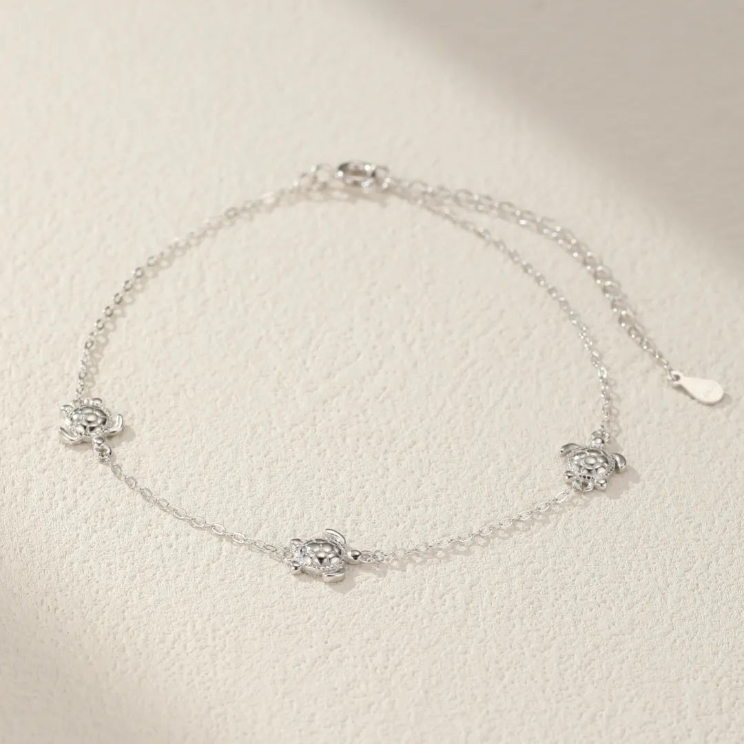 Anklet Turtles "Marine Adventure" Silver