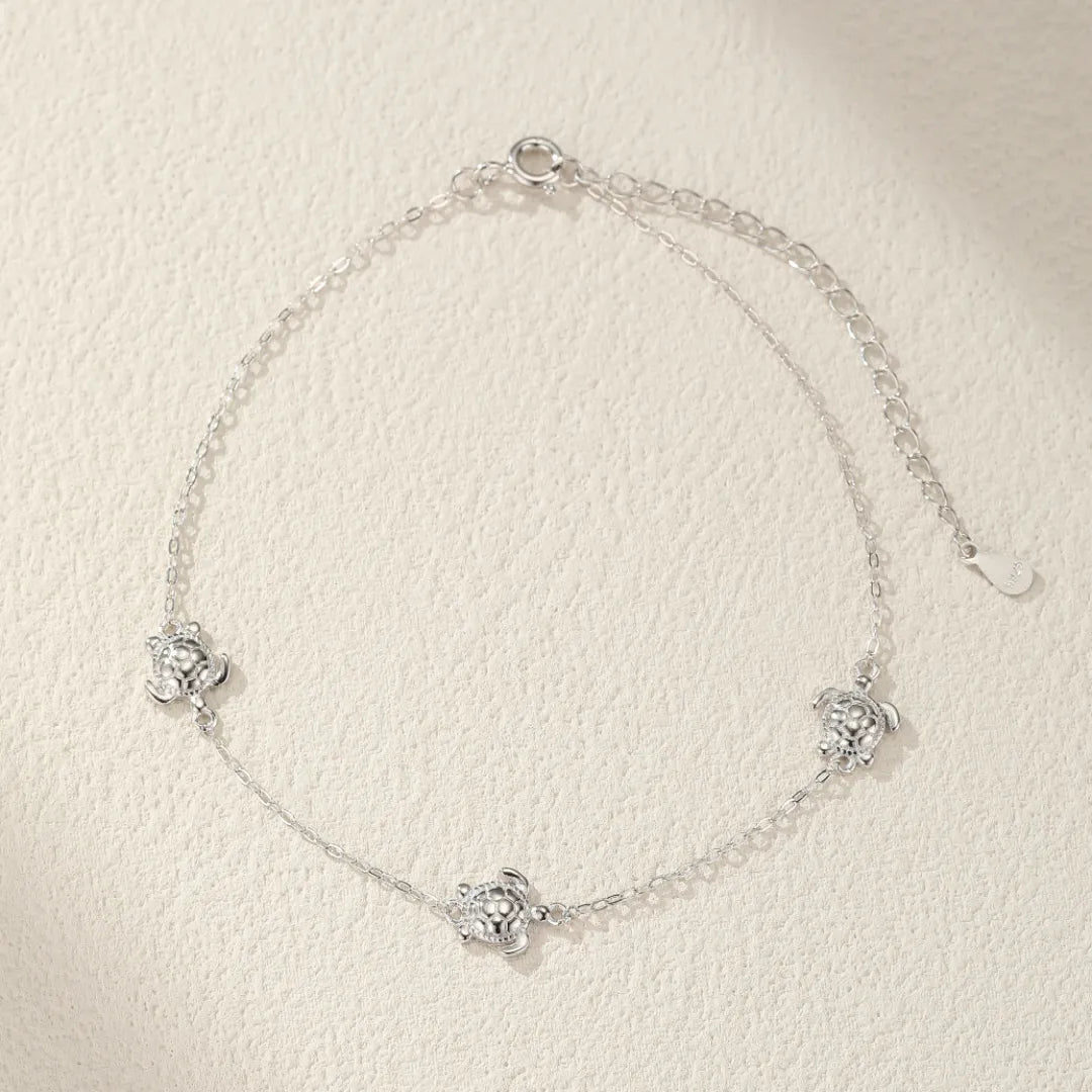 Anklet Turtles "Marine Adventure" Silver