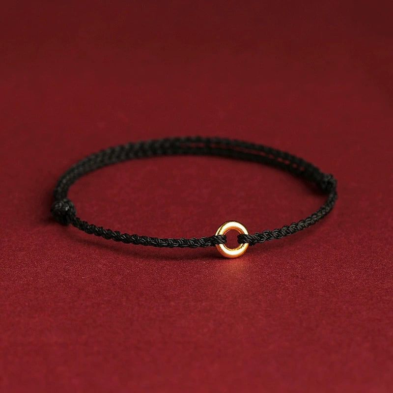 Pulsera Hilo Rojo "Anillo Armonioso"