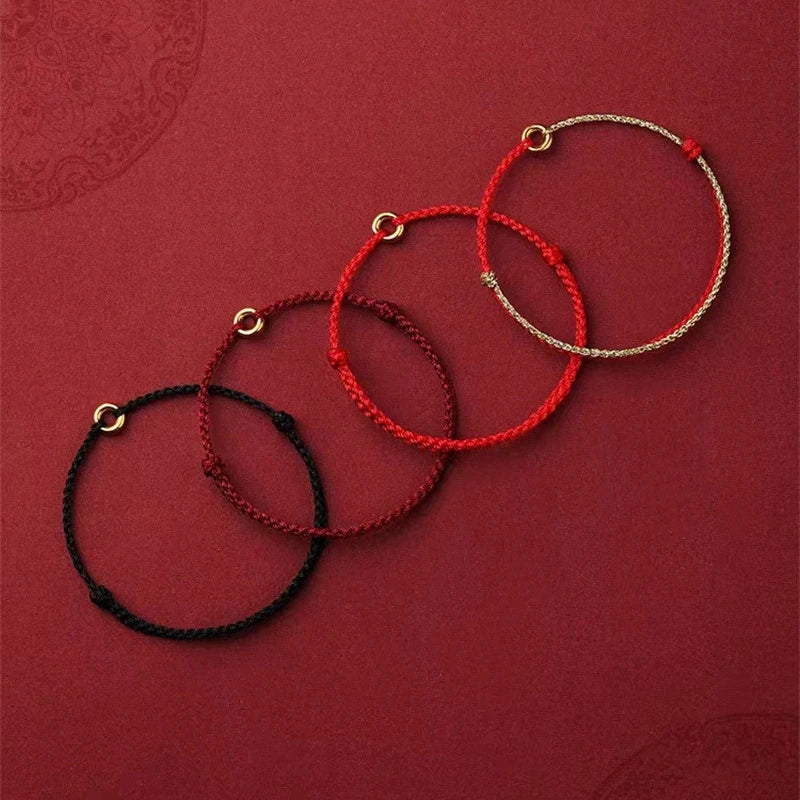 Pulsera Hilo Rojo "Anillo Armonioso"