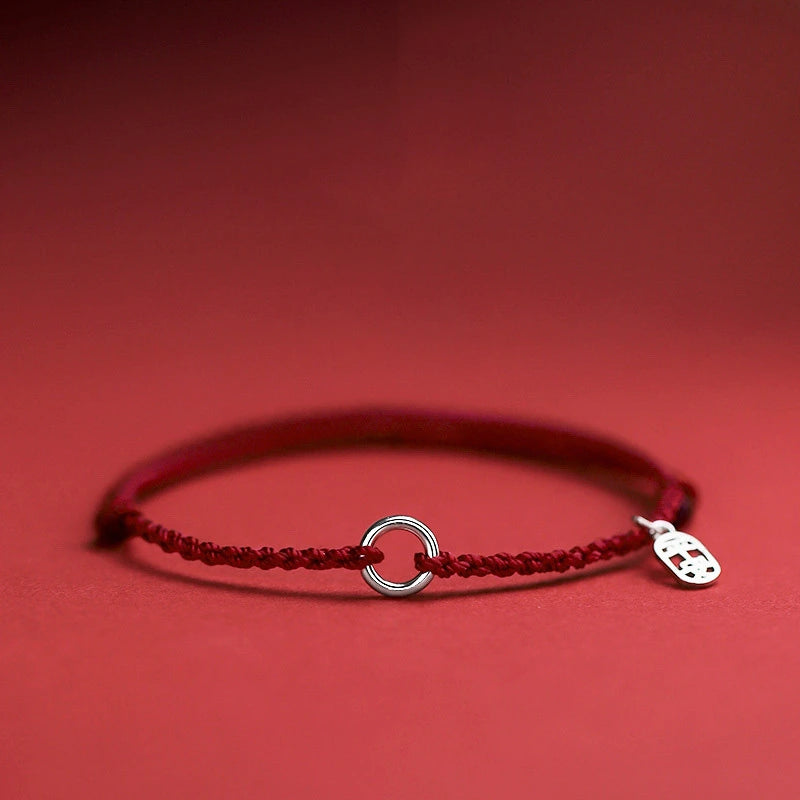 Bracelet Fil Rouge "Cercle de Vie"