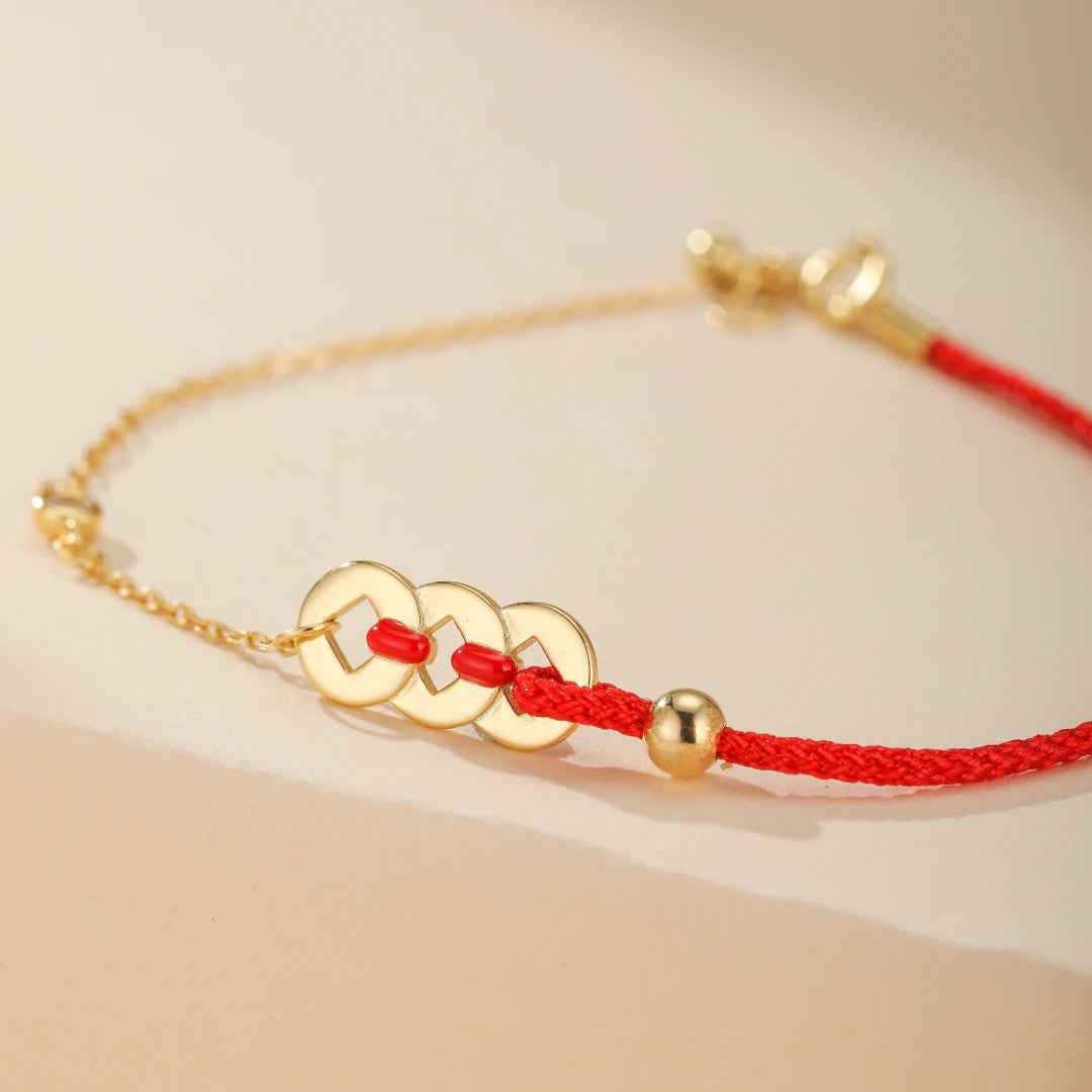 Bracciale Fil Rouge "Sospiro Scarlatto" Argento