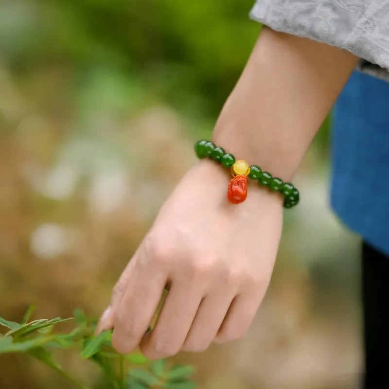 Jade Pi Xiu Bracelet "Sacred Energy" Silver