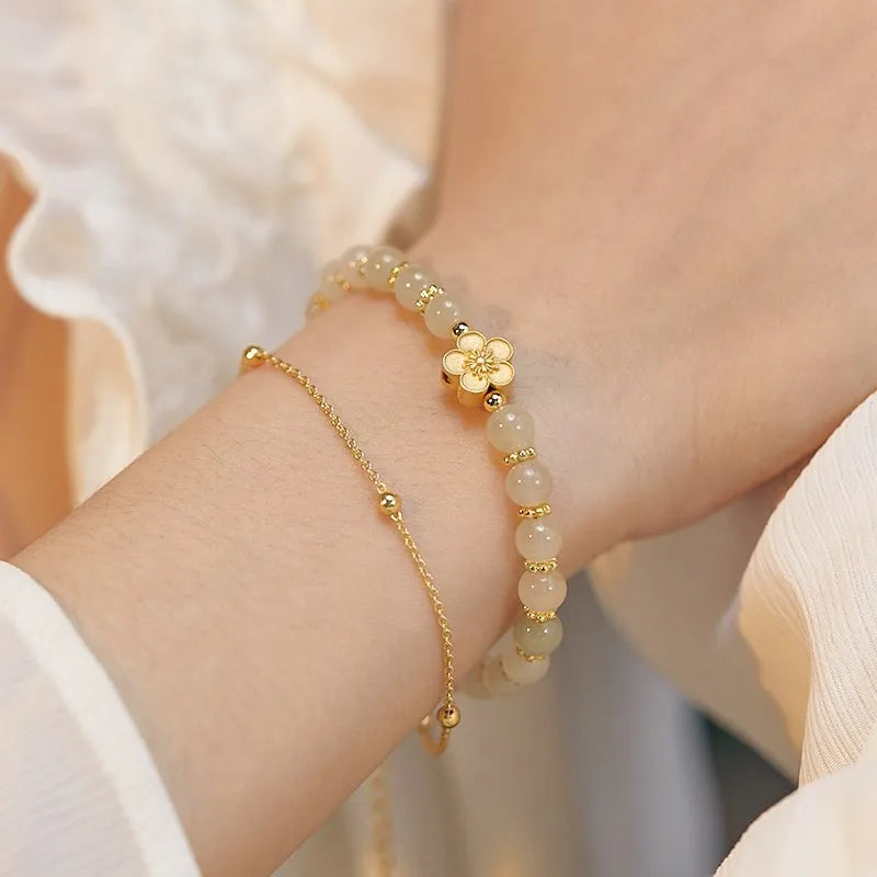 Jade Bracelet "Pure Flower"