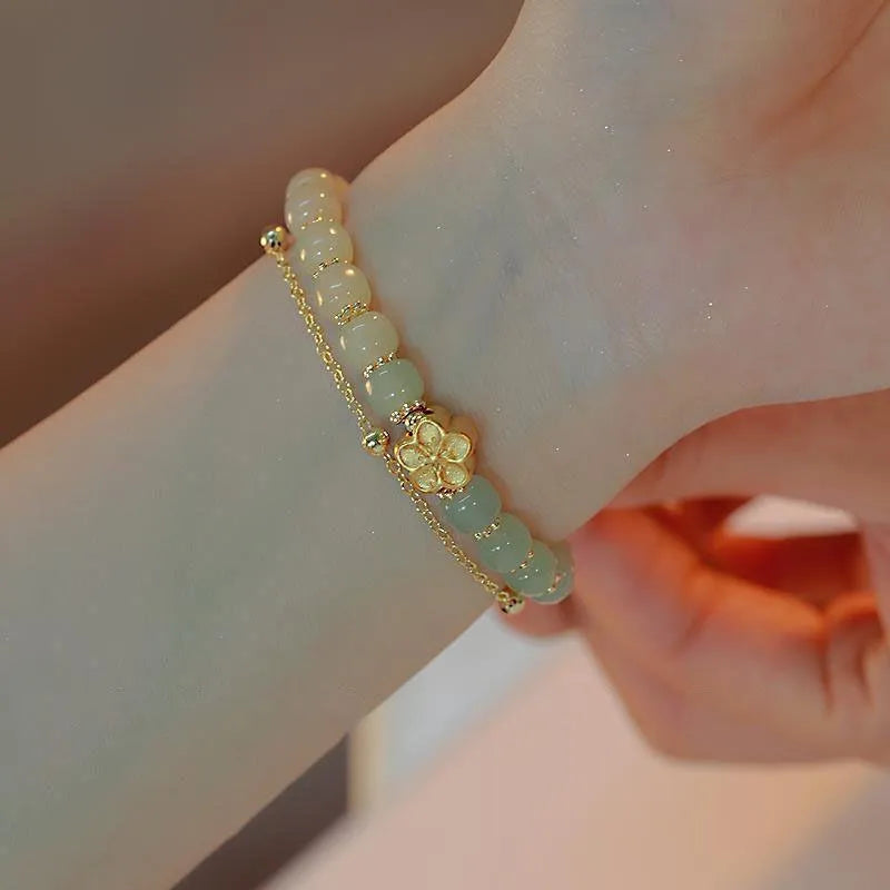 Jade Bracelet "Pure Flower"