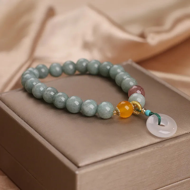 Bracelet Giada "Armonia Pura" Argento Dorato Oro