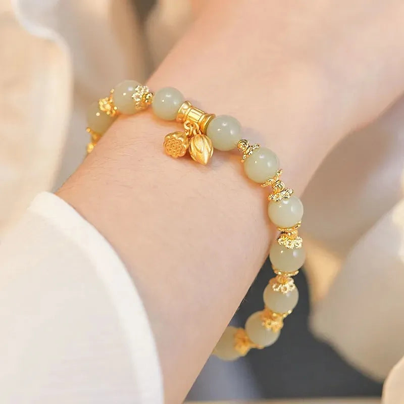 Jade Lotus Bracelet "Purity"